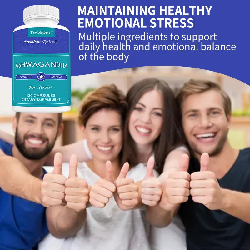 1000mg Organic Ashwagandha Capsules – Energy, Mood & Sleep Herbal Supplement Qst