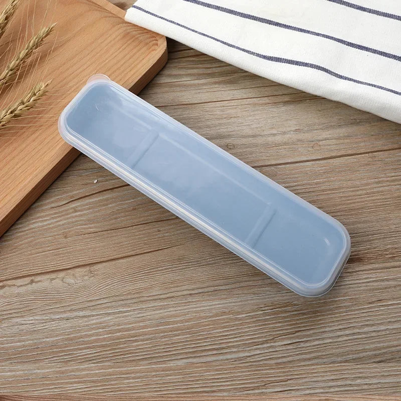 Portable Cutlery Case – Spoon Fork Storage Box for Students Portable Cutlery Case Qme