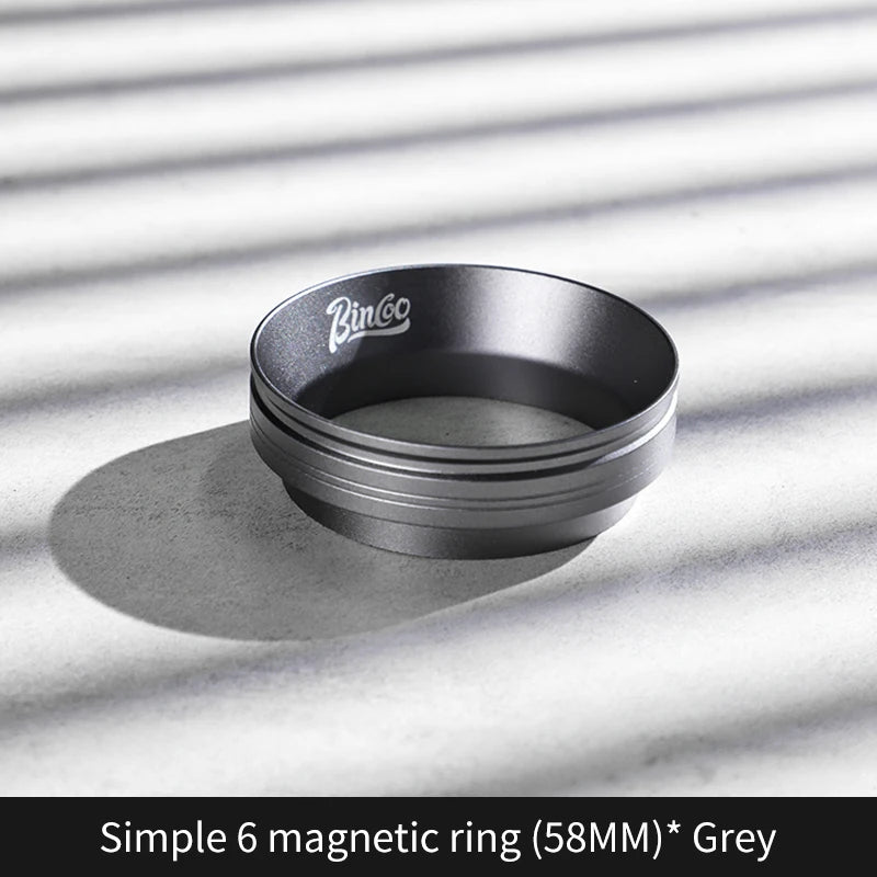 Bincoo Magnetic Dosing Ring Anti-Static Funnel 51/58mm Espresso Dosing Ring Qst Grey 58mm