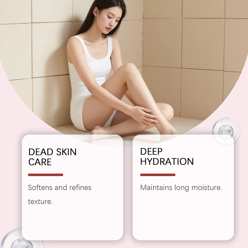 OceAura Sakura Strawberry Body Scrub – Exfoliating & Glow Body Scrub Cream Qst