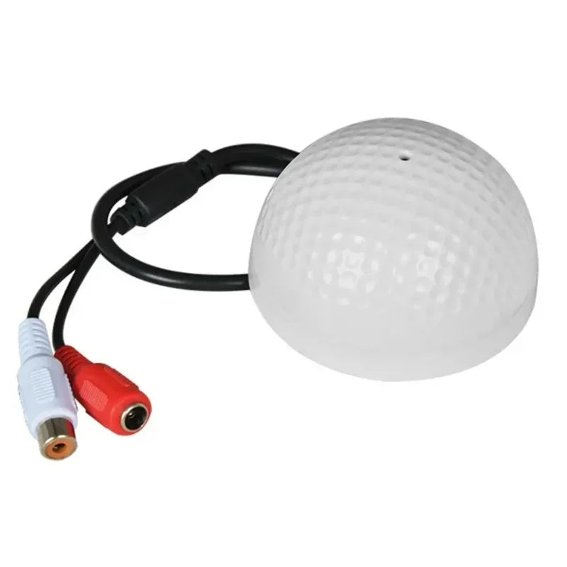 CCTV Audio Pickup Microphone Half Ball Sound Monitor Surveillance Microphone Qme