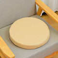 Memory Foam Chair Cushion Waterproof Leather Seat Pad | Thickened Chair Seat Cushion Qme Beige