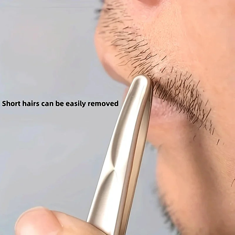 Premium Round Head Tweezers – Eyebrow & Facial Hair Removal Precision Tweezers Qme