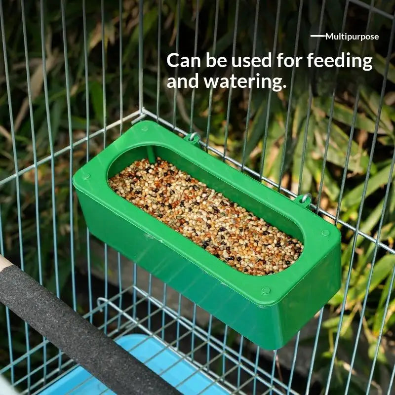 Hanging Bird Cage Feeder for Parakeets, Parrots & Pigeons Bird Cage Feeder Qme
