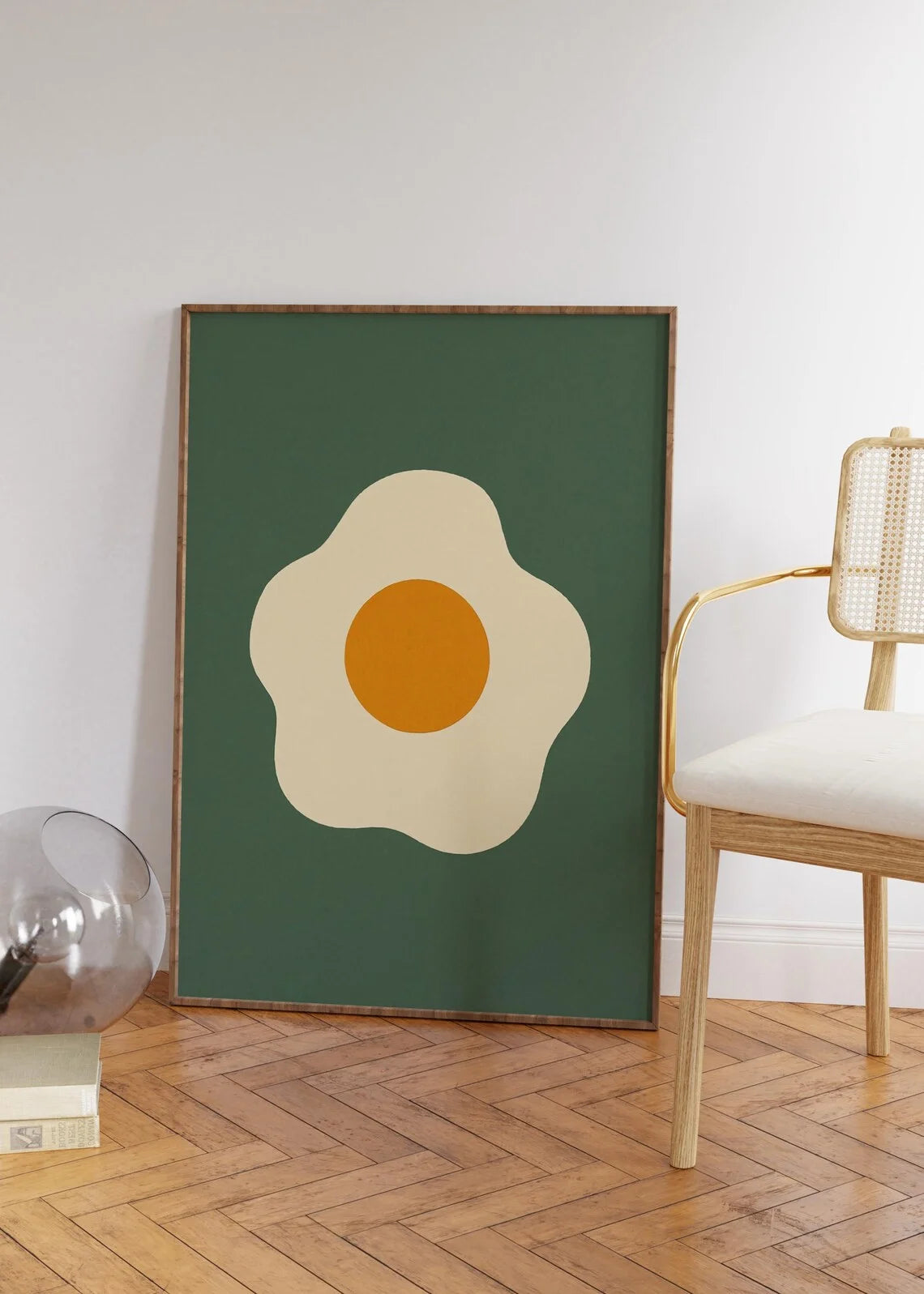 Sunny Side Up Egg Canvas Wall Art – Modern Kitchen Print Canvas Wall Art Qst