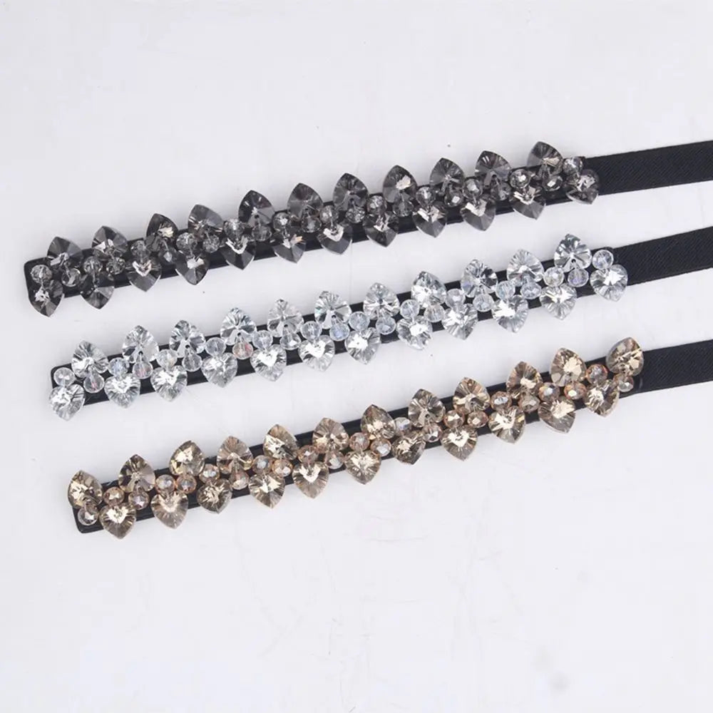 Rhinestone Adjustable Waist Belt for Women – 3 Colors Rhinestone Waist Belt Qme