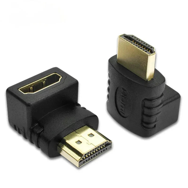 4K HDMI Right Angle Adapter – 90° & 270° Connector HDMI Angle Adapter Qme 270 male to female