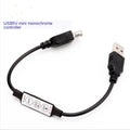 USB 5V Mini LED Light Controller – 3-Button Dimmer & Strobe LED Light Controller Qme 2pcs