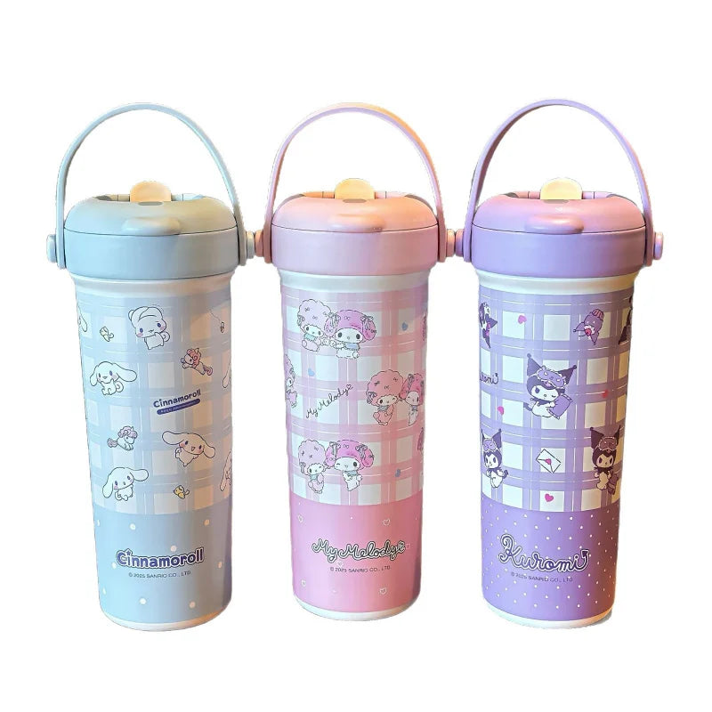 Kuromi Large Capacity Insulated Straw Cup – 9 Colors Insulated Straw Cup Qme
