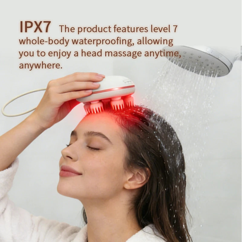 VIMYSHOW EMS Cordless Scalp Massager – IPX7 Waterproof Scalp Massager Qst