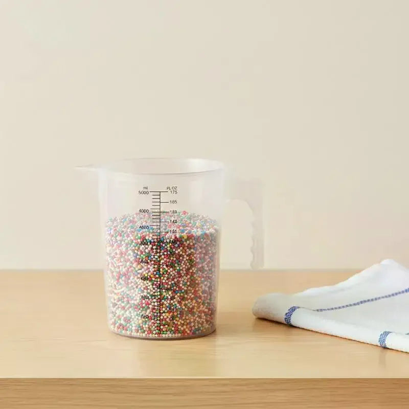 Graduated Plastic Beaker – Chemical-Resistant Measuring Cylinder Measuring Beaker Qme
