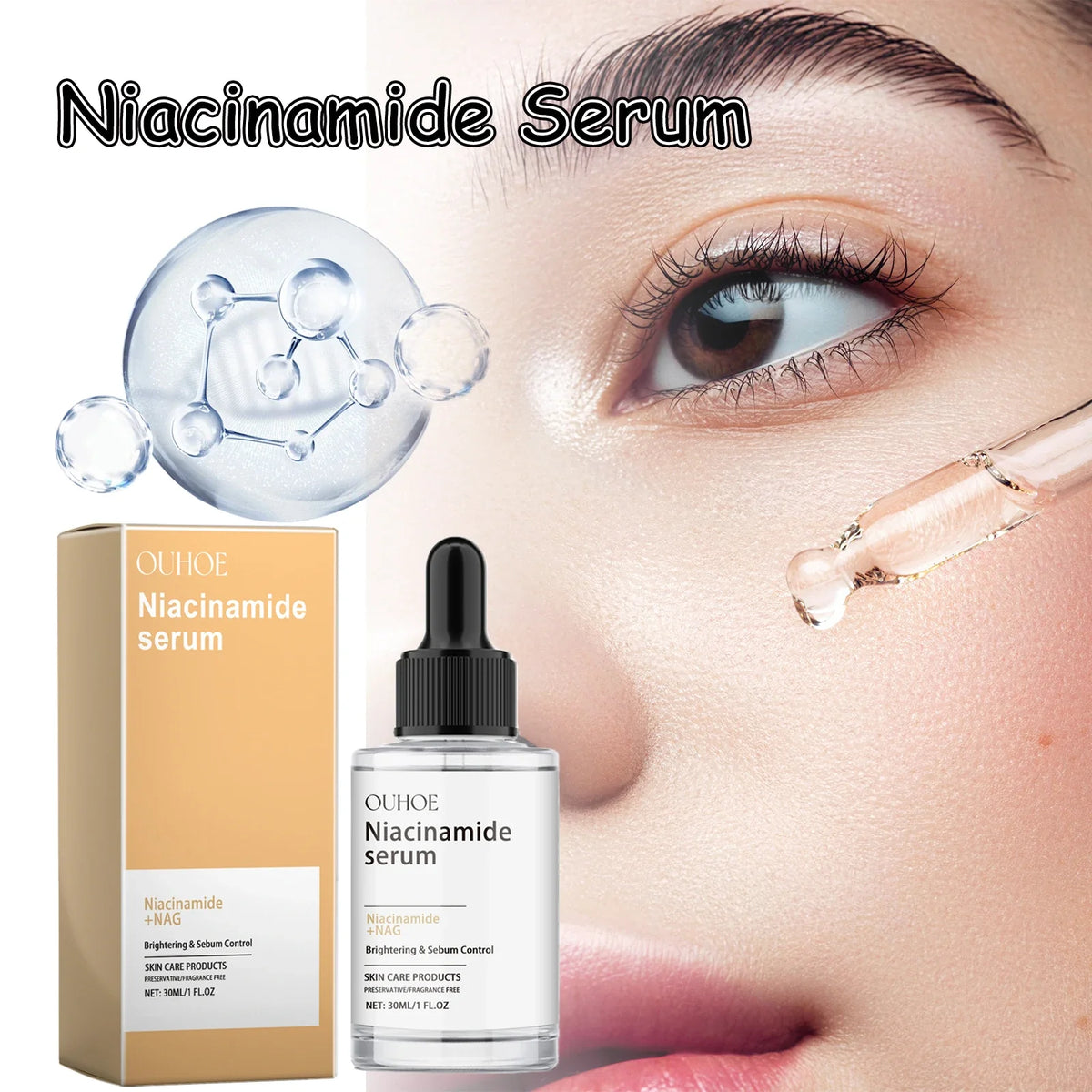 Nicotinamide Face Serum – Brightening & Pore-Smoothing Essence Brightening Face Serum Qme