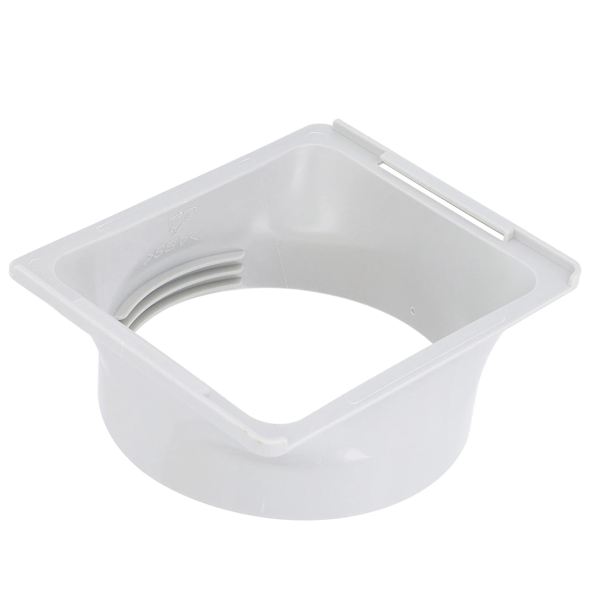 AC Exhaust Hose Coupler 5.9in ABS Thread Duct Adapter AC Duct Adapter Qst WHITE