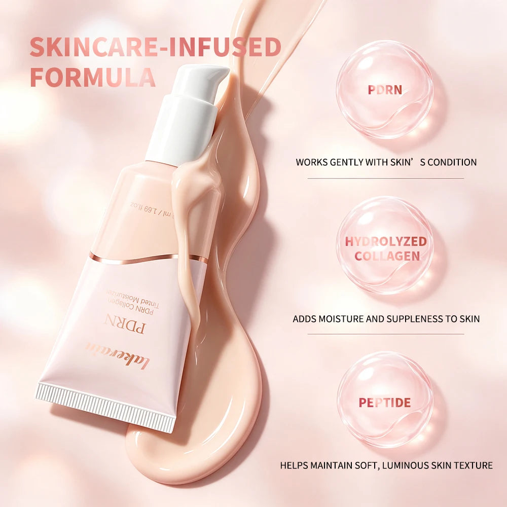 Tinted Collagen Foundation Cream – PDRN, 10 Shades, Pore Blur Tinted Foundation Cream Qst