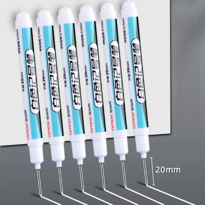 White Deep Hole Paint Marker Pen – Waterproof & Permanent Paint Marker Pen Qme