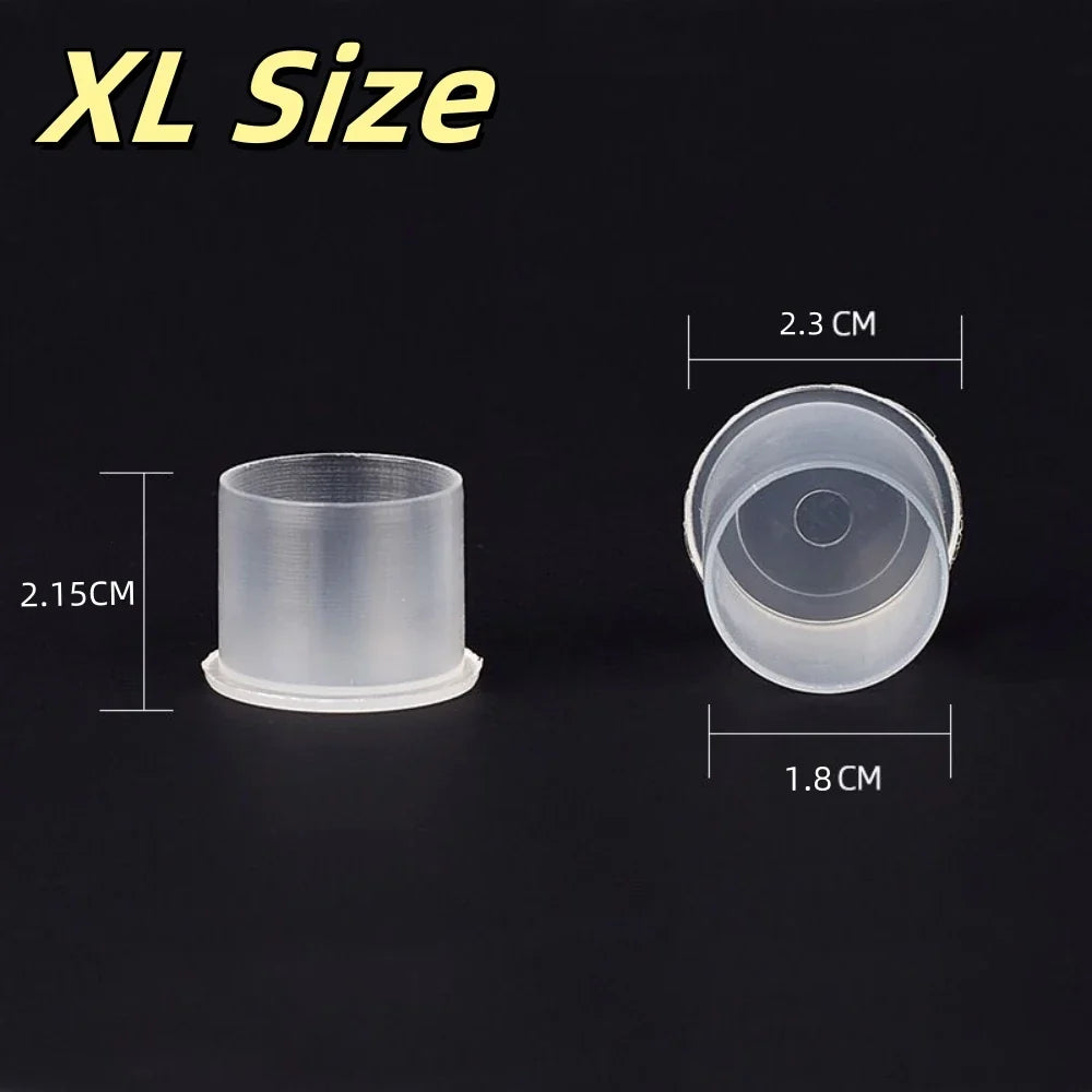 ROKYO Disposable Tattoo Ink Cups – Clear Plastic Pigment Holder Tattoo Ink Cups Qme
