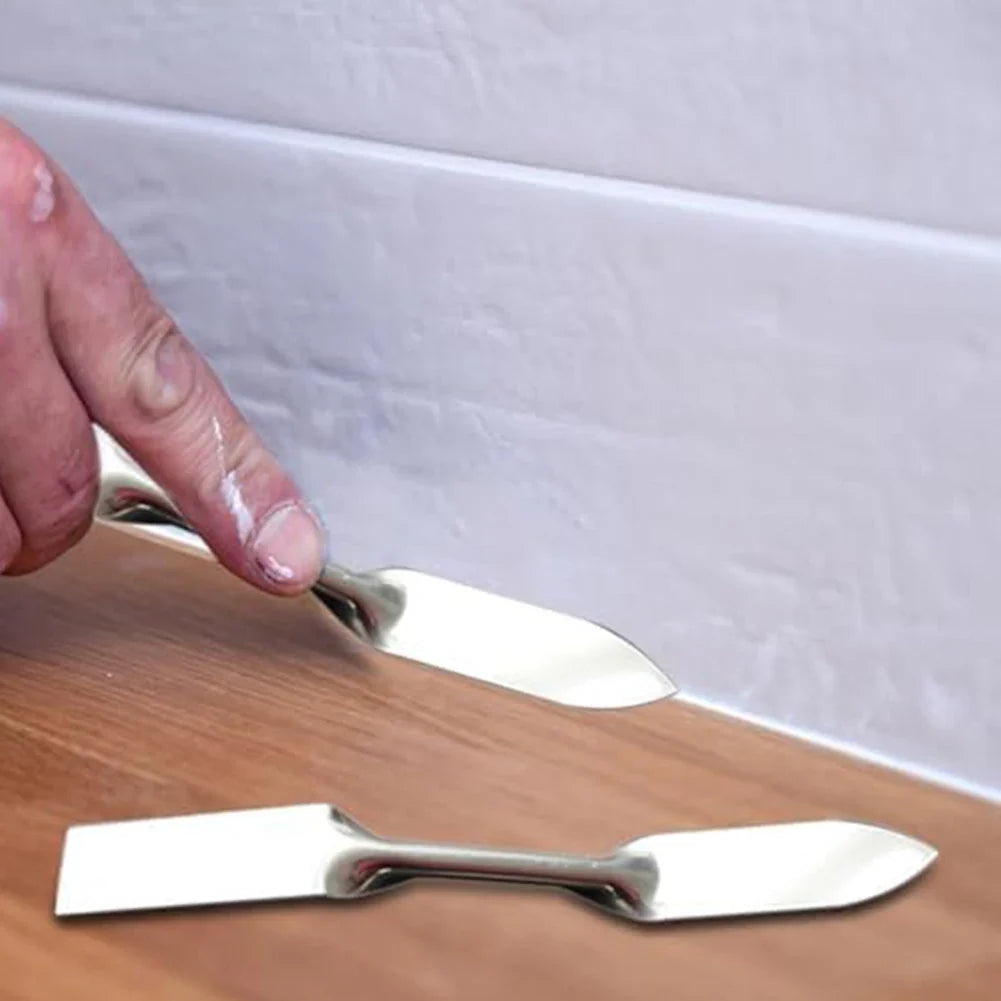 Double-Head Stainless Steel Plastering Trowel & Caulking Tool Plastering Trowel Qme