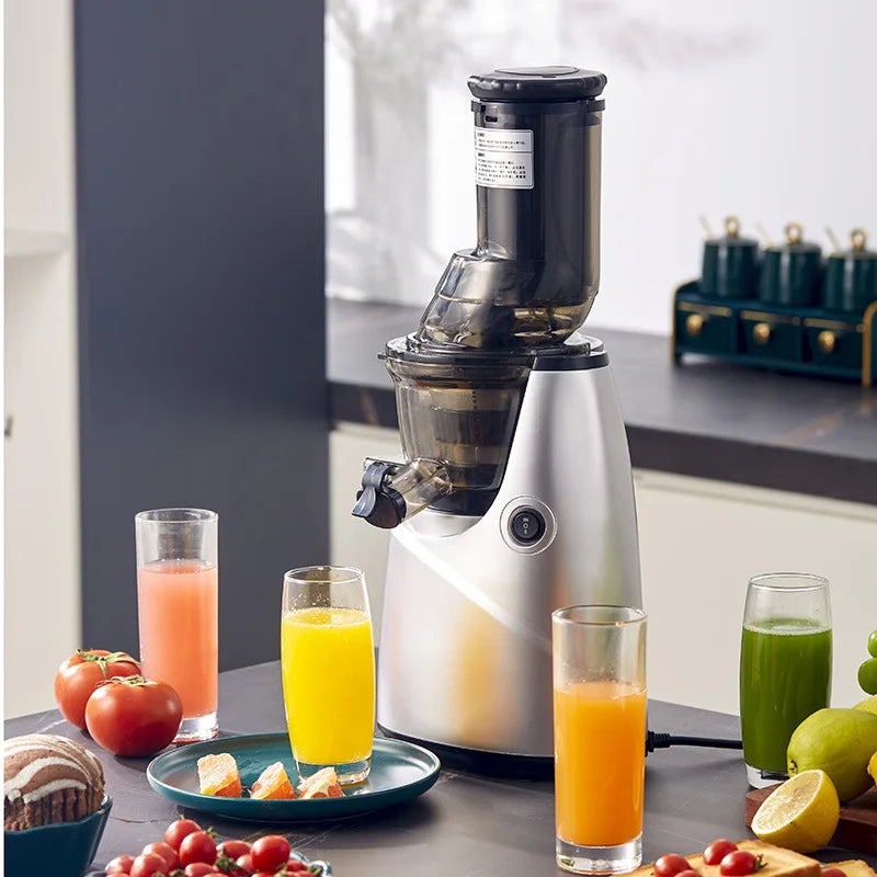 HAOYUNMA Large-Diameter Slow Masticating Juicer for Home Slow Masticating Juicer Qst