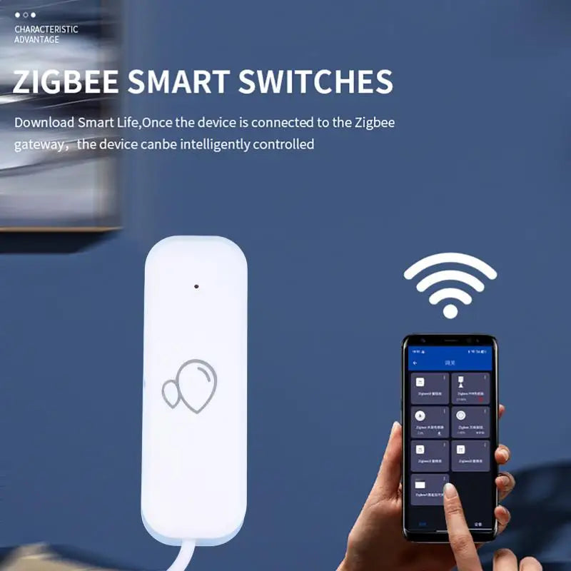 WiFi Water Leak Detector – Smart Flood Sensor with App Alerts Smart Leak Detector Qme