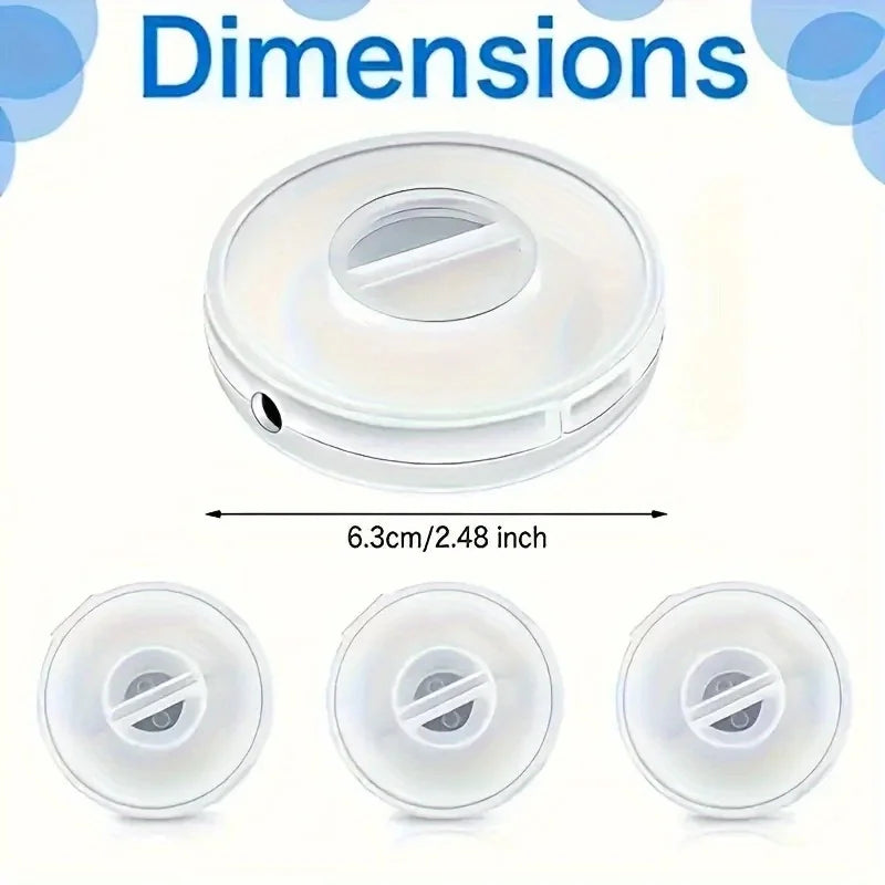 Telescopic USB Cable Organizer – Clear Circular Winding Tube 5pk Cable Storage Organizer Qme