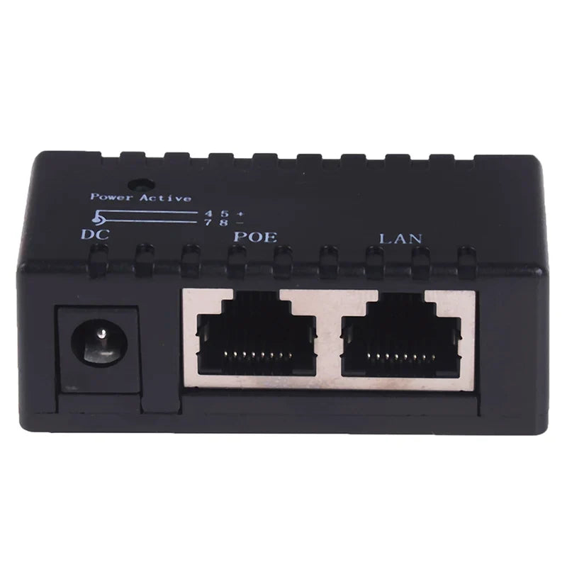 Passive PoE Injector for IP Camera, VoIP & AP – 12V 48V PoE Network Injector Qme One Size