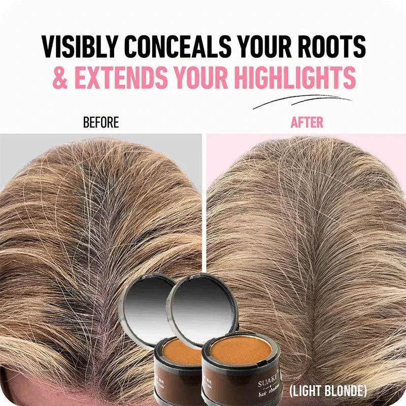 Waterproof Hairline Powder Root Touch-Up – 4 Shades | Qme Hairline Coverage Powder Qme