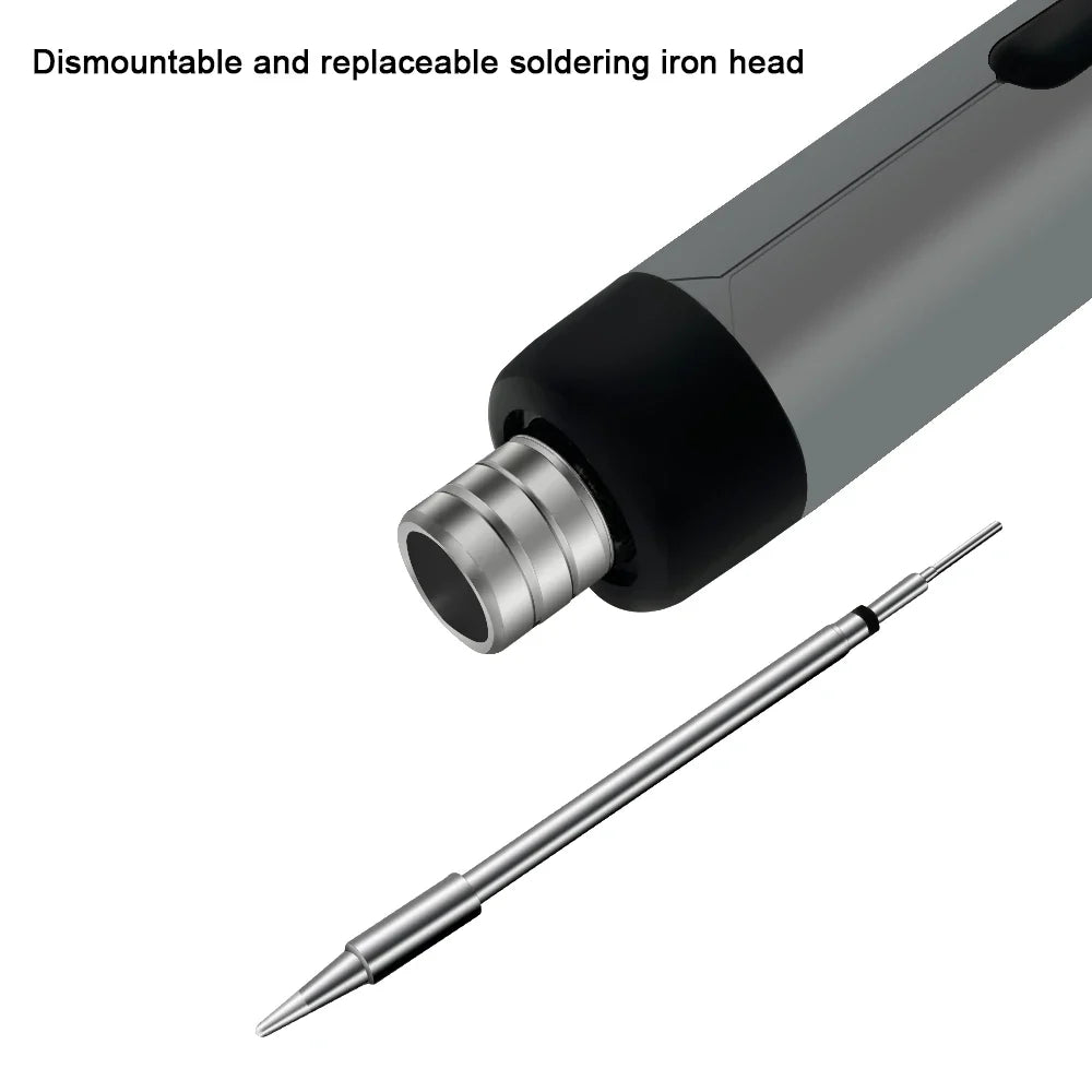 USB Type-C Portable Mini Soldering Iron – 800mAh Rechargeable Portable Soldering Iron Qme