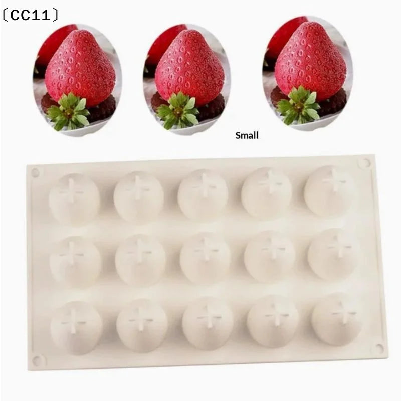 Silicone Strawberry Mousse Cake Mold | 29.5x17cm Baking Mold Silicone Baking Mold Qme