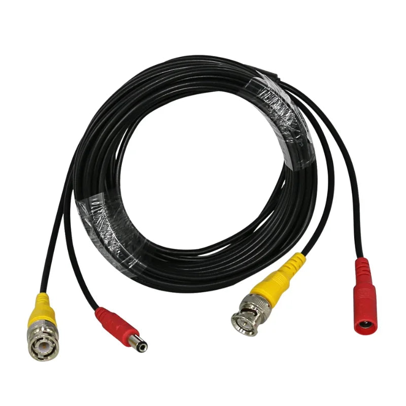 ESCAM BNC+DC 2-in-1 CCTV Cable – Analog AHD CVI 32ft & 59ft CCTV Surveillance Cable Qme