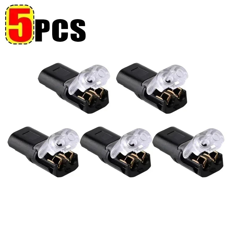 Waterproof 2-Pin Wire Connector | ABS Car Electrical Snap Waterproof Wire Connector Qme 5pcs 2P Line Connector