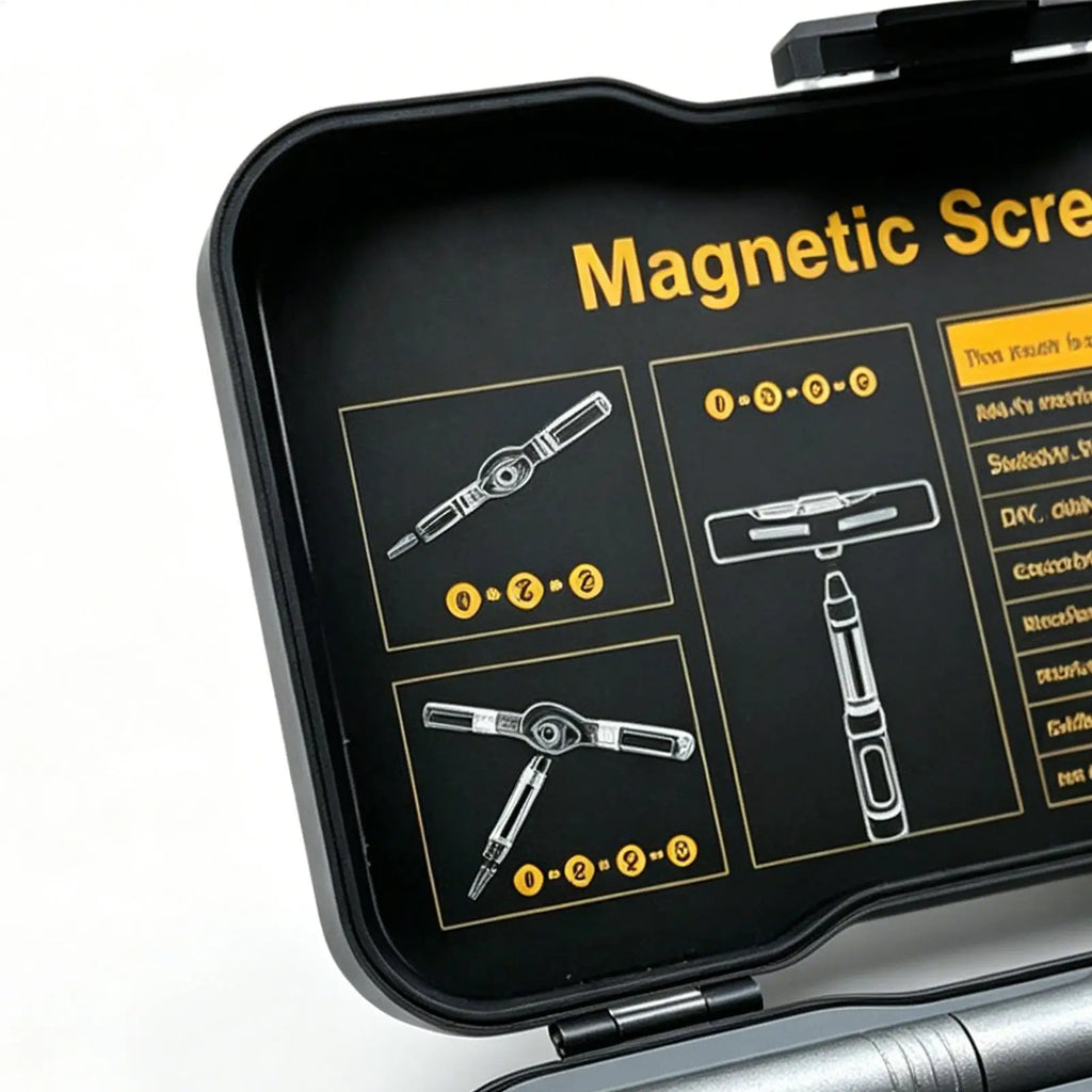 24-in-1 Magnetic Ratchet Screwdriver & Hex Wrench Set Ratchet Screwdriver Set Qme