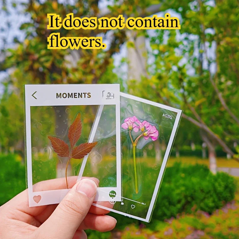 Transparent Self-Adhesive PVC Paper – DIY Crafts, 20 Sheets Adhesive Craft Paper Qme