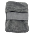 Beach Sand Removal Gloves – Lightweight Coral Fleece, Washable Beach Gloves Qst Gray