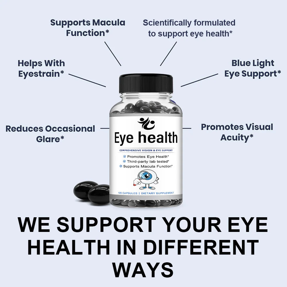 Kenofor Eye Health Capsules – Lutein, Zeaxanthin, Vitamins A & E Eye Health Supplement Qst