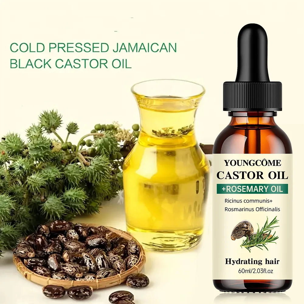 Castor & Rosemary Hair Growth Oil – Thickens & Conditions Hair Growth Oil Qst
