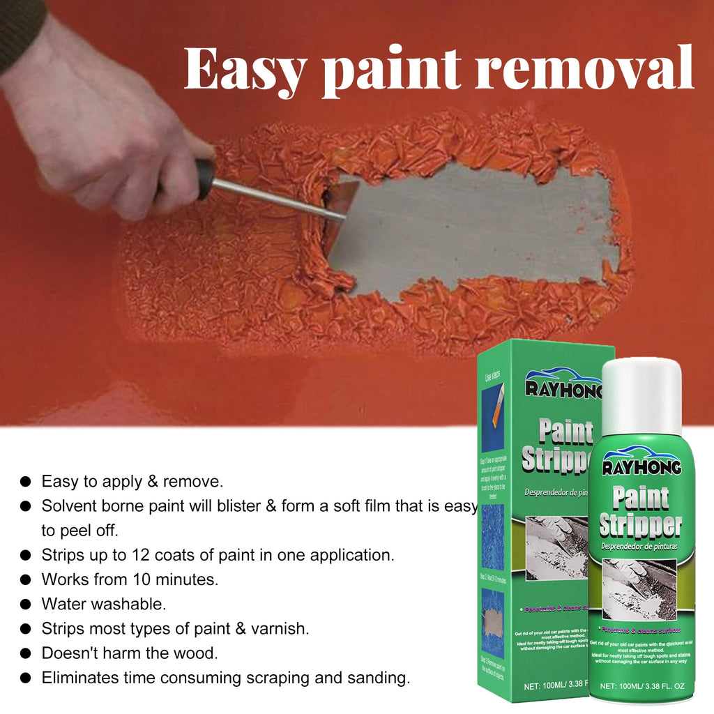 Rayhong Paint Stripper Kit – Car Wheel Hub & Metal Surfaces Automotive Paint Stripper Qst