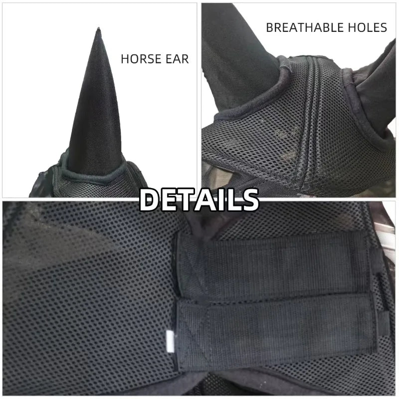 Caremaster Full Face Horse Fly Mask – Cool Breeze Mesh Horse Fly Mask Qme