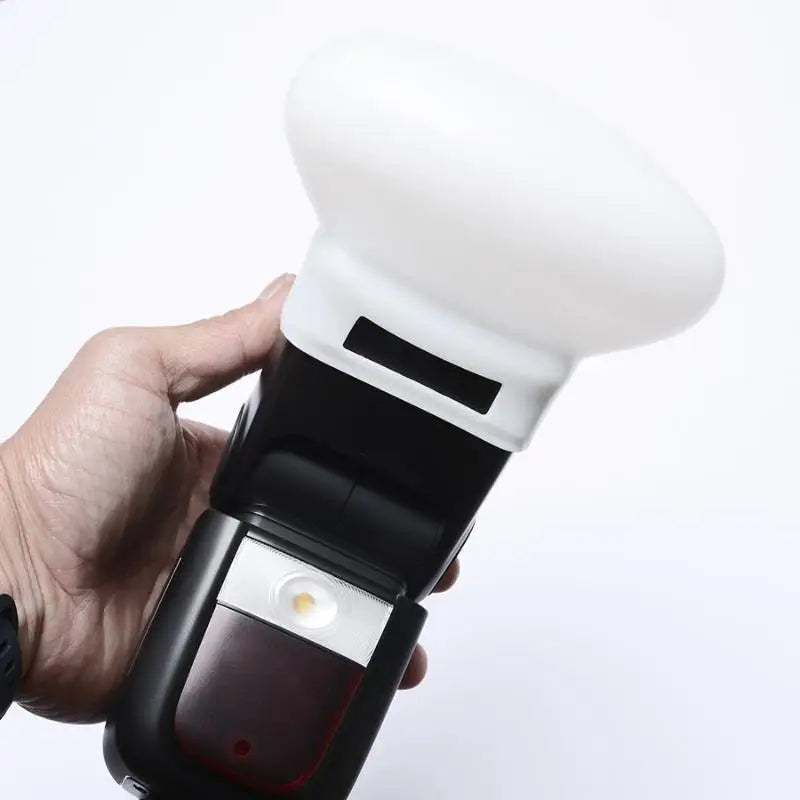 Silicone Sphere Flash Diffuser | Modular Speedlite Light Shade Flash Diffuser Qme Default Title