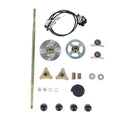 Go Kart 29in Rear Axle Assembly Kit – Chain, Sprocket & Brake Go Kart Axle Kit Qme Black
