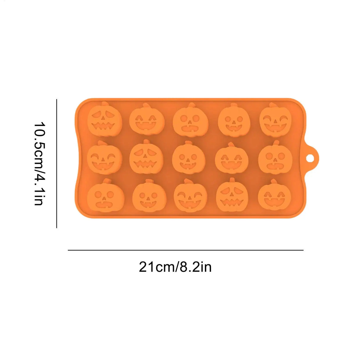 Halloween Silicone Candy Mold – 15-Cavity Chocolate & Gummy Silicone Candy Mold Qme