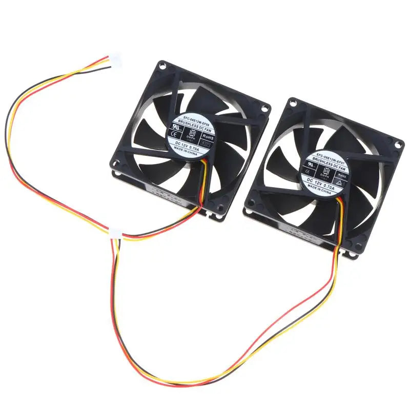 80x80x25mm 12V 3-Wire Server Cooling Fan EF06 EF07 Server Cooling Fan Qme