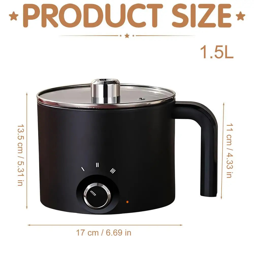 Electric Candle Wax Melting Pot 1.5L Large Non-Stick Steel Wax Melting Pot Qme EU Plug
