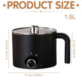 Electric Candle Wax Melting Pot 1.5L Large Non-Stick Steel Wax Melting Pot Qme EU Plug