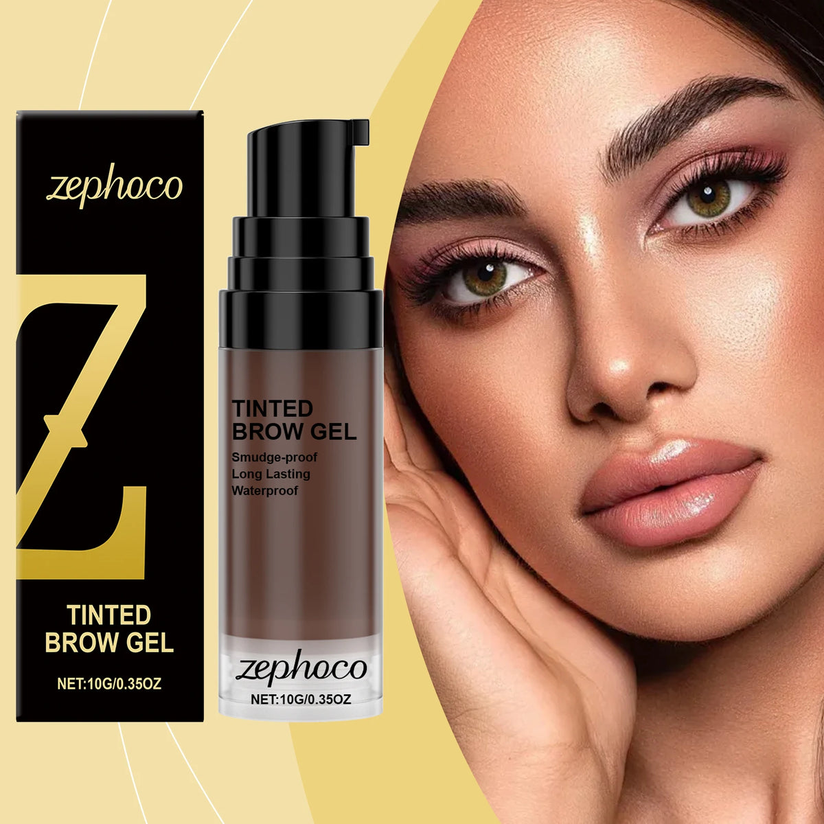 Zephoco Waterproof Eyebrow Tint Gel – Long-Lasting Brow Color Eyebrow Tint Gel Qst