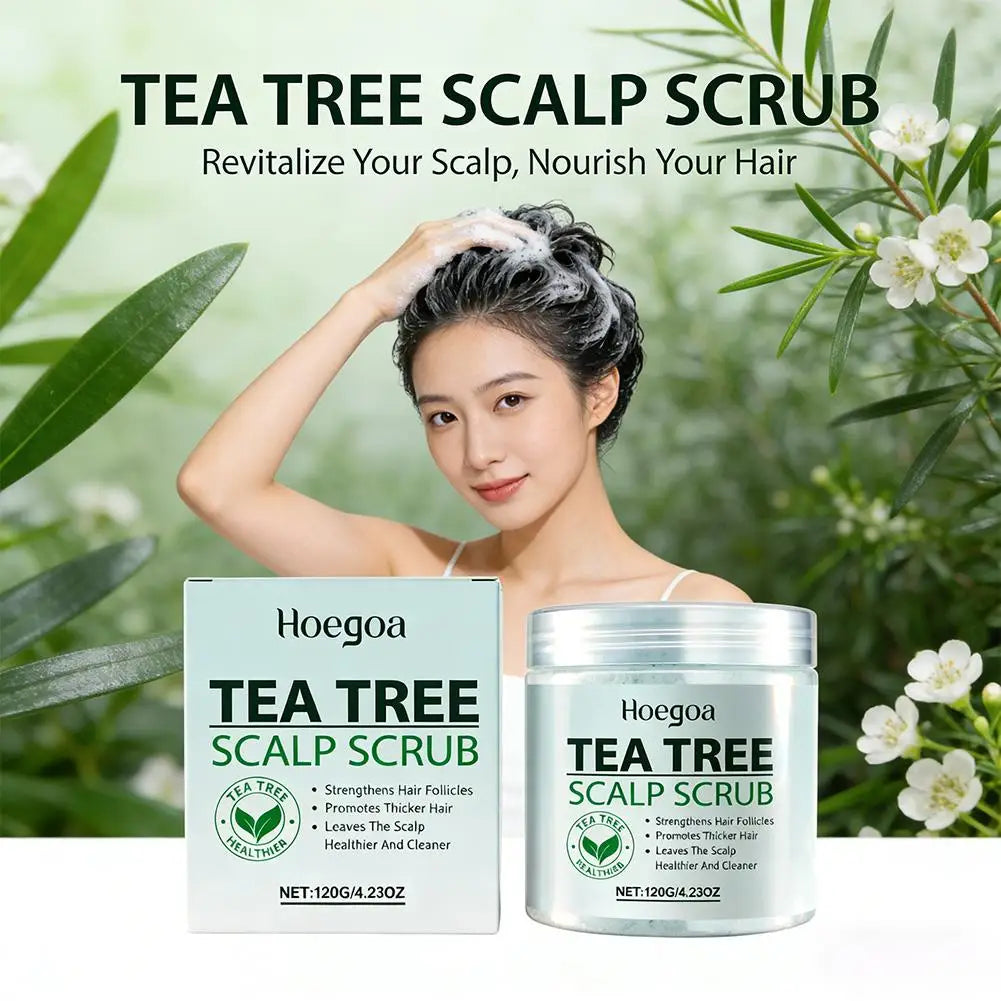 Tea Tree Scalp Scrub – Deep Cleanse & Moisturizing | Hoegoa Scalp Scrub Treatment Qme