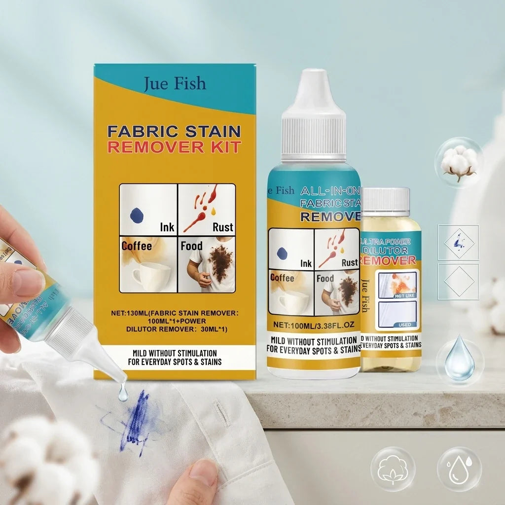 Qme Fabric Stain Remover – Dissolves Oil Stains, Quick-Dry Fabric Stain Remover Qme
