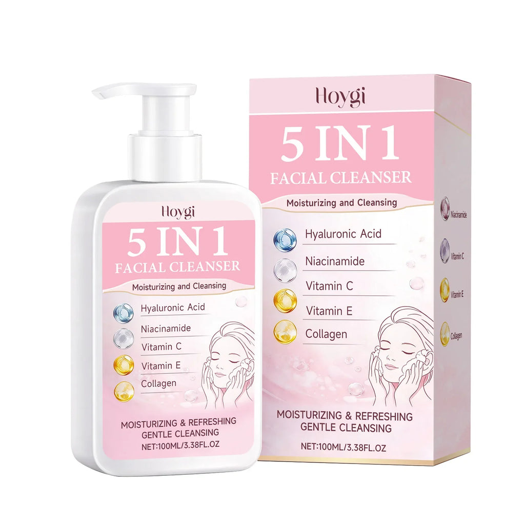 Moisturizing Facial Cleanser & Makeup Remover | Hyaluronic Acid Facial Cleanser Qme 100ml Boxed