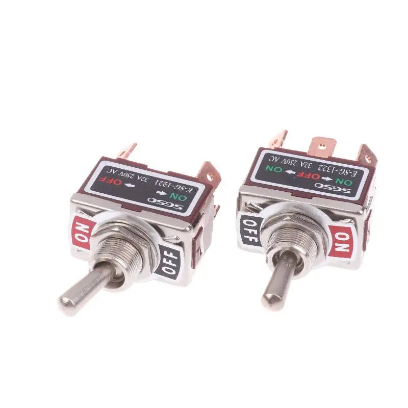 32A 250VAC Rocker Toggle Switch 2/3/4/6 Pin Brass Screw Rocker Toggle Switch Qme