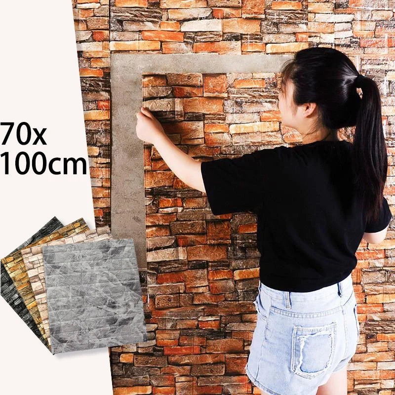 3D Self-Adhesive Waterproof Vinyl Wall Stickers – 18 Colors 3D Wall Stickers Qme