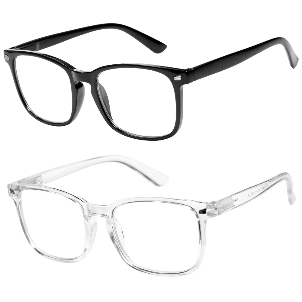 2-Pack Progressive Reading Glasses Blue Light Blocking +1–+3 Progressive Reading Glasses Qst